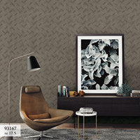 Papel Tapiz de PVC con Textura de Madera Tejida Estilo Japonés, Ignífugo y Repujado, para Oficina Administrativa, Sala de Estar, Restaurante y Hogar