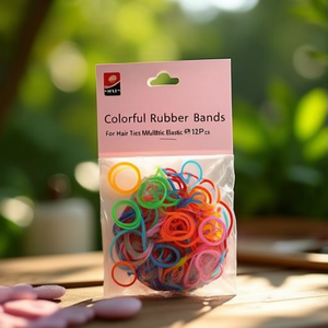 Elastici colorati Mnj, 12 pezzi, per capelli, elastici multicolori. - Product Image 3