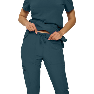 Top Selling Stitch Drape Washable Spandex Medical Poplin Seamless Fusing Scrubs Uniform <b>Sets</b> for <b>Doctors</b> Unisex Hospital Use OEM - Product Image 5