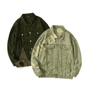 Chaqueta Vaquera Clásica para Hombre, Corte Regular, Color Sólido, Cierre de Botones, Estilo Casual, Ropa de Invierno, 100% Algodón Tejido, Resistente al Viento - Product Image 1