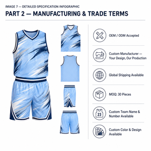 Maillot de basket-ball imprimé de qualité supérieure, uniforme personnalisé pour équipe, tissu 100 % polyester respirant, uniforme de sport professionnel - Product Image 4