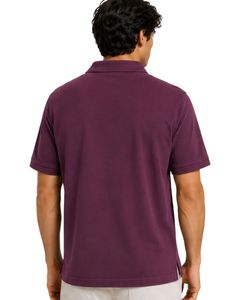 Purple Men Polo Shirt Short Sleeve Cotton Pique Fabric Casual Plain Design Turn <b>Down</b> Collar Custom Summer Classic Polo T Shirt - Product Image 2