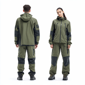 Ensemble imperméable homme femme, veste coupe-vent et short pour randonnée, camping, deux pièces unisexe - Product Image 3