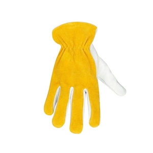 Heavy Duty Cowhide Grain Split Leather <b>Driver</b> <b>Gloves</b> Industrial Safety Hand Protection Durable Work <b>Gloves</b> for Household Use - Product Image 2