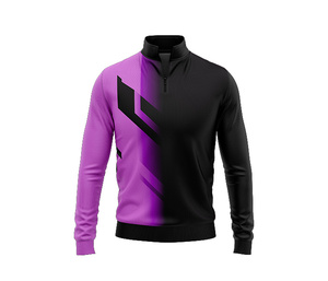High Performance Sublimation Quarter Zip <b>Jacket</b> Men Women Youth Sportswear Quick Dry Team Pullover - Product Image 2