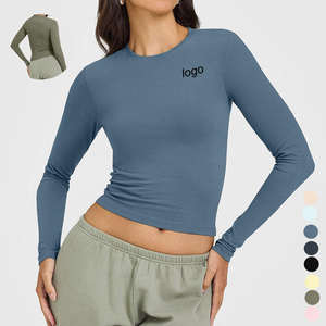 Custom Logo Lightweight Breathable Plus Size Athletic Fitness <b>Yoga</b> Top Long Sleeve Zipped <b>Jacket</b> Women Four-Way Stretch Sports - Product Image 6