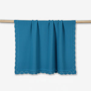 Spring <b>Autumn</b> Knitted Eco-Friendly 100% Cotton Vietnam Solid Color Rectangle <b>Throw</b> Baby Blanket Cute Machine Wash Cold Heirloom - Product Image 5