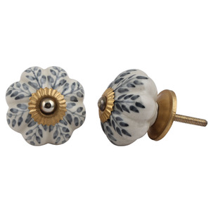 Poignées de porte et de tiroir contemporaines en céramique grise faites à la main pour la maison, le bar, la cuisine – Poignées de meubles durables en gros - Product Image 3