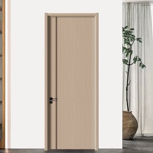 Puerta Interior de Madera Plástica WPC, Aislamiento Acústico, Resistente al Agua y al Moho, Diseño Moderno para Dormitorio, Comedor y Apartamento - Product Image 5