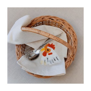 Authentique indien grossistes 100% détergent lavable en machine absorbant séchage rapide réutilisable brodé Golf serviettes de cuisine - Product Image 6
