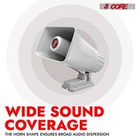 Haut-parleur de sonorisation 5 cœurs 6 pouces PA 200W, 4 pièces, type corne de bœuf, audio puissant 8 Ohm, toutes conditions météorologiques, intérieur/extérieur