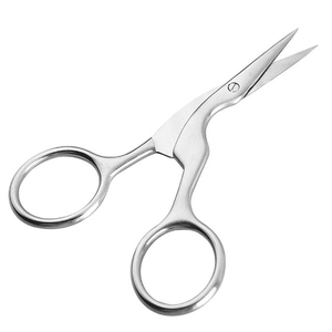 Cuticle Scissors Curved and <b>Rounded</b> Eyebrow Multi-purpose Nail Scissors Facial Hair Stainless Steel Scissors - Product Image 6