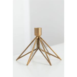 Vintage Gold Star Candle Holder Glass <b>Brass</b> Taper <b>Candlestick</b> Metal Pillar Stand Modern Wedding Holiday Tabletop Home Decor - Product Image 1