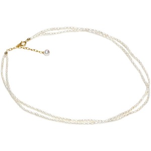 Collier ras du cou en argent pur avec perles de millet d'eau douce à double couche pour femmes françaises, chaîne courte pour clavicule, collier superposé - Product Image 5