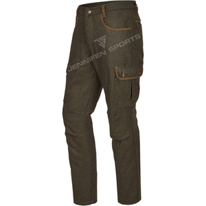 Men's Tactical Cargo 100% <b>Wool</b> <b>Pant</b> Outdoor Elasticated Trousers for Hiking & Hunting Casual Style With Multi-Pockets - Product Image 3
