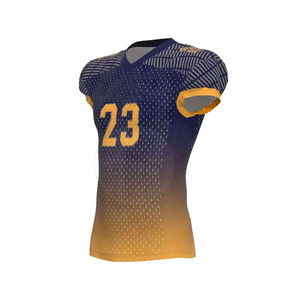 Uniforme de football américain personnalisable, respirant, grande taille, manches courtes, 100% polyester, nom d'équipe personnalisé - Product Image 4