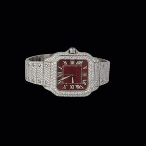 Hot Sale Hip Hop Moissanite Diamond Watch for Men Iced Out Luxury <b>Wristwatch</b> with Solid Stainless Steel Available At Best Price - Product Image 1