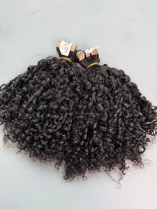 Lista de Precios de Fábrica al por Mayor: Cinta Adhesiva Pixie Curly de Cabello Natural 100% Humano de Doble Trama, Color Natural, Envío a Todo el Mundo - Product Image 3