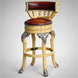 Hot Sale 100% Solid Wood Modern Accent Classic Contemporary Home Counter Bar Chair Kitchen Living Room Swivel <b>Stool</b> Chairs - Product Image 6