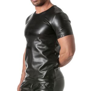 Veste en cuir effet noir Kinky, coupe ajustée, pour homme, style fetish, tenue de club, sexy, soirée, écologique, imperméable, tendance - Product Image 2