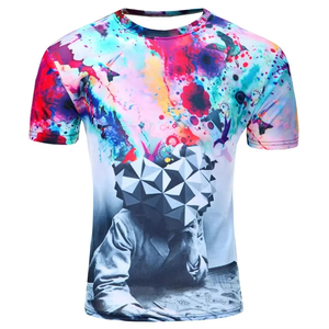 New custom <b>100</b>% <b>Polyester</b> Tie Dye T <b>shirt</b> for Men Printed Sublimation T-<b>shirt</b> Men Fashion Logo USA Size T-<b>shirt</b> Men - Product Image 2