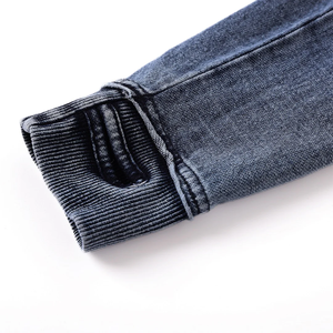 Sweat-shirt en jean col rond SGRho de haute qualité pour femmes, broderie lettres grecques personnalisées, tenue universitaire - Product Image 6