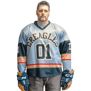 Top Sale Blank Ice Hockey Uniform Top Quality Wholesale Custom Design Ice Hockey Jersey Sublimation Printed Team Hockey Jersey - Product Image 5