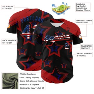 Camisetas de Béisbol Sublimadas Personalizadas de la Mejor Calidad, Camisetas de Softbol al por Mayor con Logotipo y Diseño Personalizados para Hombre - Product Image 3