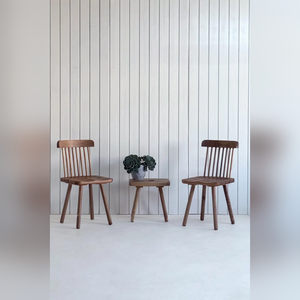 Silla de Comedor Moderna, Duradera y Minimalista, Hecha a Mano en Madera de Nogal Sólido, sin Brazos, para Restaurantes y Hostelería - Product Image 6