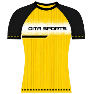 เสื้อกีฬาแขนสั้นคอกลมระบายอากาศได้ดี Mustrud Black Raglan สำหรับฝึกซ้อมและแข่งขัน - Product Image 1
