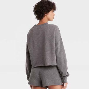 PIHA SPORTS Débardeur d'hiver pour femme à col rond, coupe ajustée, manches longues, en polyester/coton, respirant et à séchage rapide - Product Image 3