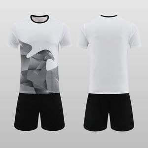 Conjunto Completo de Uniforme de Fútbol Personalizado con Impresión por Transferencia de Calor, Cuello Polo, para Equipos, 100% Poliéster, Sin Mangas, Secado Rápido - Product Image 2