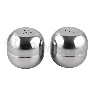 ชุดเครื่องบดเกลือและพริกไทยขวดเครื่องเทศทำจากสเตนเลสขัดเงา - Product Image 1