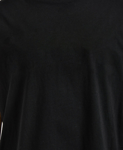 Camiseta de Manga Corta con Cuello Redondo Extra Grande para Mujer, Talla XL, Color Negro, Corte Holgado, Color Sólido, 100% Algodón Jersey, Transpirable, para Todas las Temporadas - Product Image 5