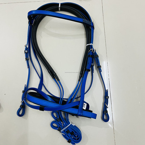 Look cuir cheval PVC tête décrochage bride aspect cuir finition mate avec raccords en laiton à prix très raisonnable - Product Image 3