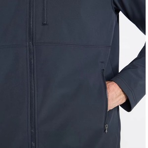 High Quality Dark Blue <b>Men's</b> Soft Shell Windproof Jackets Hiking Waterproof <b>Man</b> Fleece Lining Jacket <b>Coats</b> Windbreaker Sports - Product Image 3