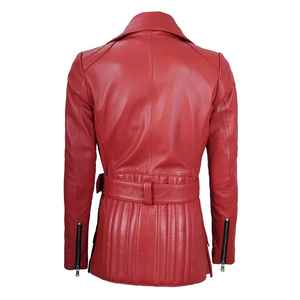 Veste matelassée élégante pour femme en véritable peau de mouton, imperméable, réversible, chaude, pour l'hiver, confortable et durable, adaptée à toutes les saisons - Product Image 3