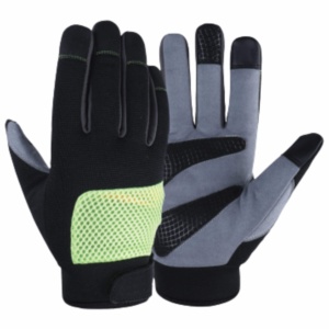 ถุงมือกันกระแทกคุณภาพพรีเมียม ทนทานสูง ผลิตจากหนังสังเคราะห์อมารา สำหรับงานอุตสาหกรรมและช่างยนต์ พร้อมเคลือบยางลาเท็กซ์เพื่อความปลอดภัย - Product Image 1