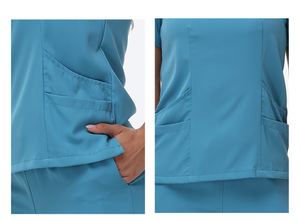Tenues médicales de qualité supérieure pour femmes, deux pièces, avec logo personnalisé, respirantes, pour infirmières, ensembles de jogging uniformes pour hôpitaux - Product Image 6