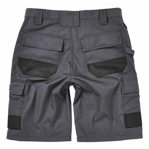 Shorts de travail robustes pour hommes, multi-poches, porte-outils, boucle, coton, polyester, construction durable - Product Image 3
