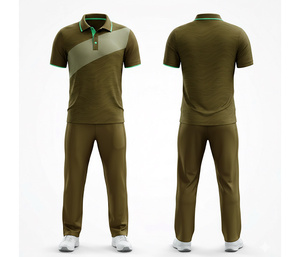 Professional <b>Cricket</b> Uniform with Full Sublimation Printing | Men Women Youth <b>Cricket</b> Wears Polo Shirt and Trouser Full Team - Product Image 3