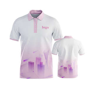 Impression ou broderie personnalisées, coton polyester respirant de haute qualité, polo de golf pour homme pas cher, anti-transpiration - Product Image 2