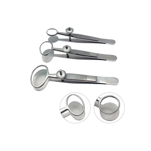 แหนบจับแคลซิออน ขนาด L/M/S สแตนเลสสตีล เครื่องมือผ่าตัดตา สำหรับศัลยกรรมเปลือกตา ใช้ซ้ำได้ - Product Image 1