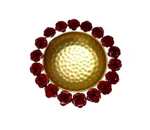 Classic Finish Metal Urli Bowl Decorative Floating Diya Bowl for <b>Home</b> <b>Temple</b> Festival Decoration - Product Image 1