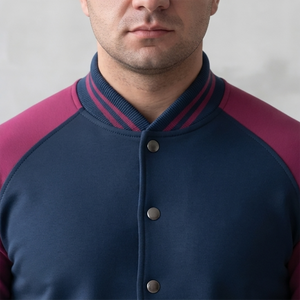 Elegant Polyester Spandex Casual Varsity Jacket for Men's Solid Color Customized Size Outdoor Wear jacket for men men's jackets - Product Image 4