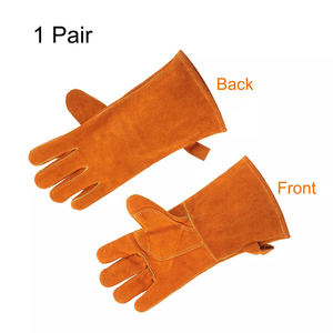 Guantes de Trabajo Industriales de Invierno Personalizados, Resistentes al Calor y Antideslizantes, Guantes de Cuero para Soldadura, de Pakistán - Product Image 3
