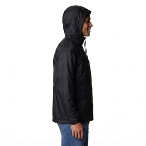 Men's Stand Collar Windproof Windbreaker <b>Jacket</b> Black Orange Zipper Casual Autumn Wear Windbreaker <b>jacket</b> for Men With OEM - Product Image 4