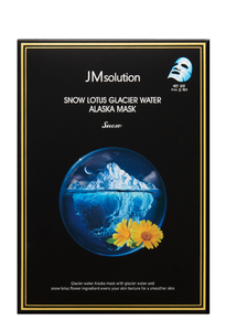 Mascarilla JMSOLUTION SNOW LOTUS GLACIER WATER ALASKA SNOW |   30ML*10EA |   Hidratante para Piel Sensible |   Hialuronato de Sodio |   K-beauty - Product Image 6