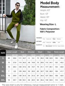 Ensemble de survêtement en molleton 2 pièces pour homme, sweat-shirt personnalisé et pantalon de jogging, vêtements de sport décontractés, tenue de course et d'entraînement - Product Image 5