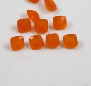 Magnifique Pierre Naturelle de Cornaline Facettée Coupe Coussin pour la Fabrication de Bijoux en Gros : Bagues, Pendentifs, Bracelets – Tailles Personnalisées Disponibles - Product Image 5
